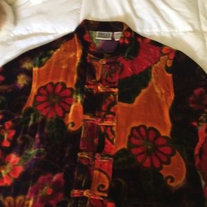 Chico’s mandarin tunic, multicolor